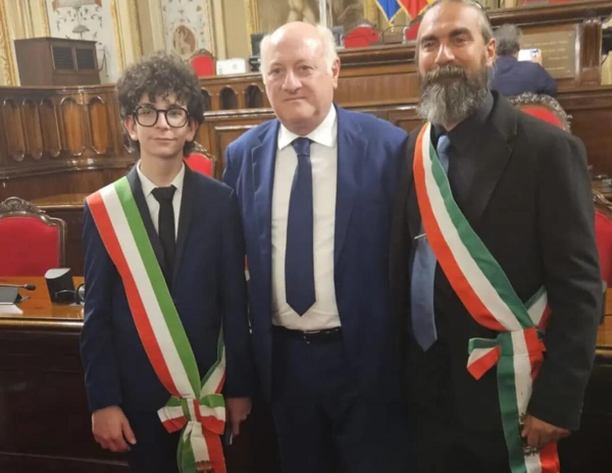 Palermo: il baby sindaco di Vizzini, Emanuele Giardinelli, alla prima Giornata regionale dei CCR - 