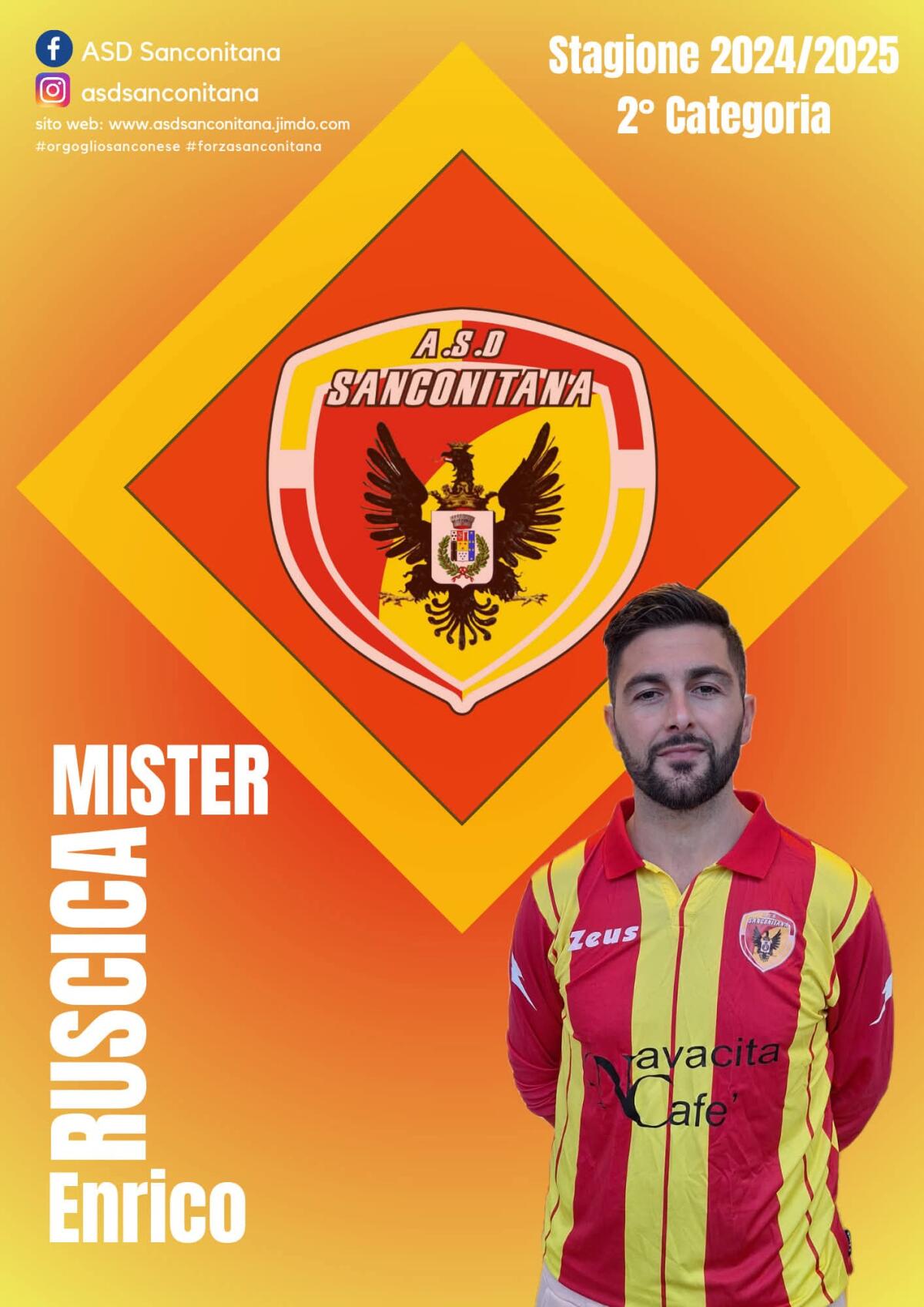 Ruscica confermato alla guida della Sanconitana anche per il 2025-26 - 