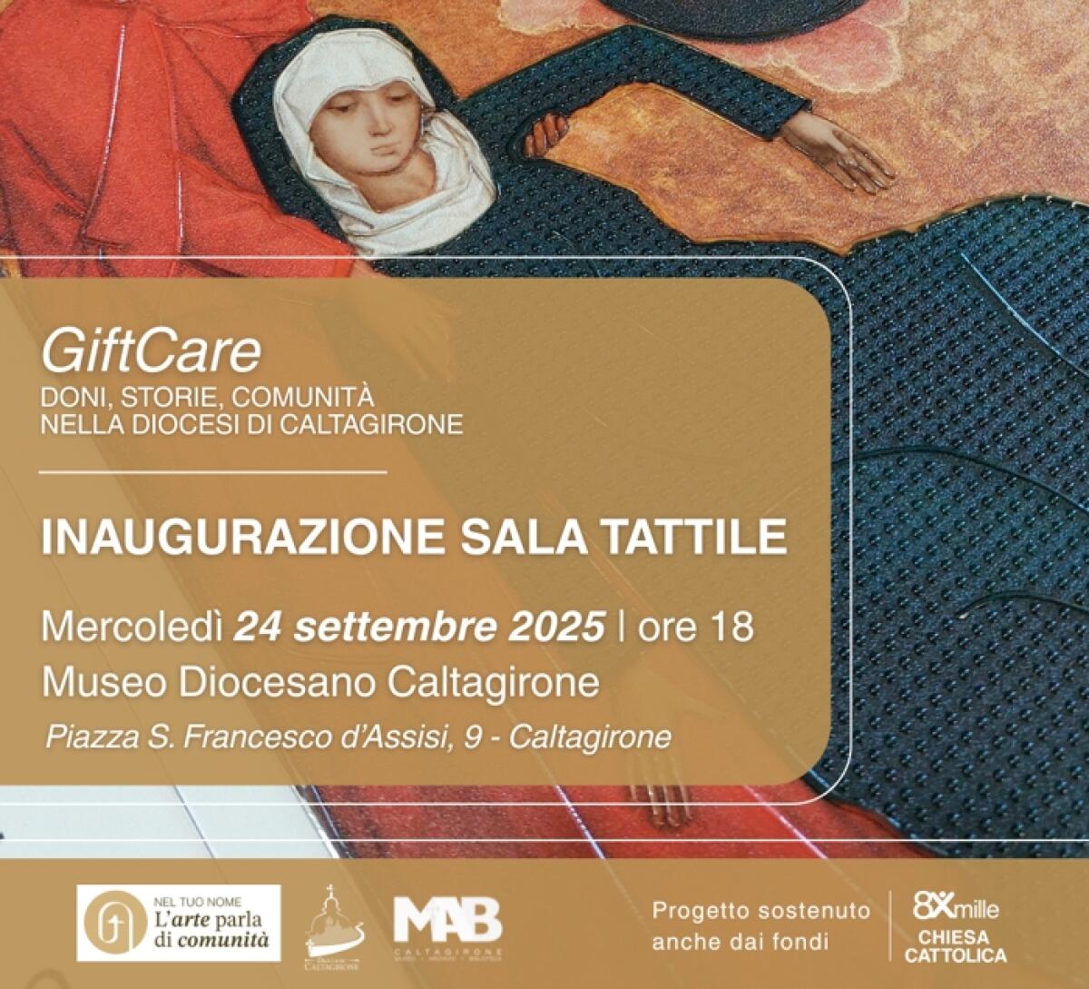 Caltagirone: il Museo Diocesano a misura di tutti, mercoledì 24 settembre si inaugura la sezione tattile del MAB - 