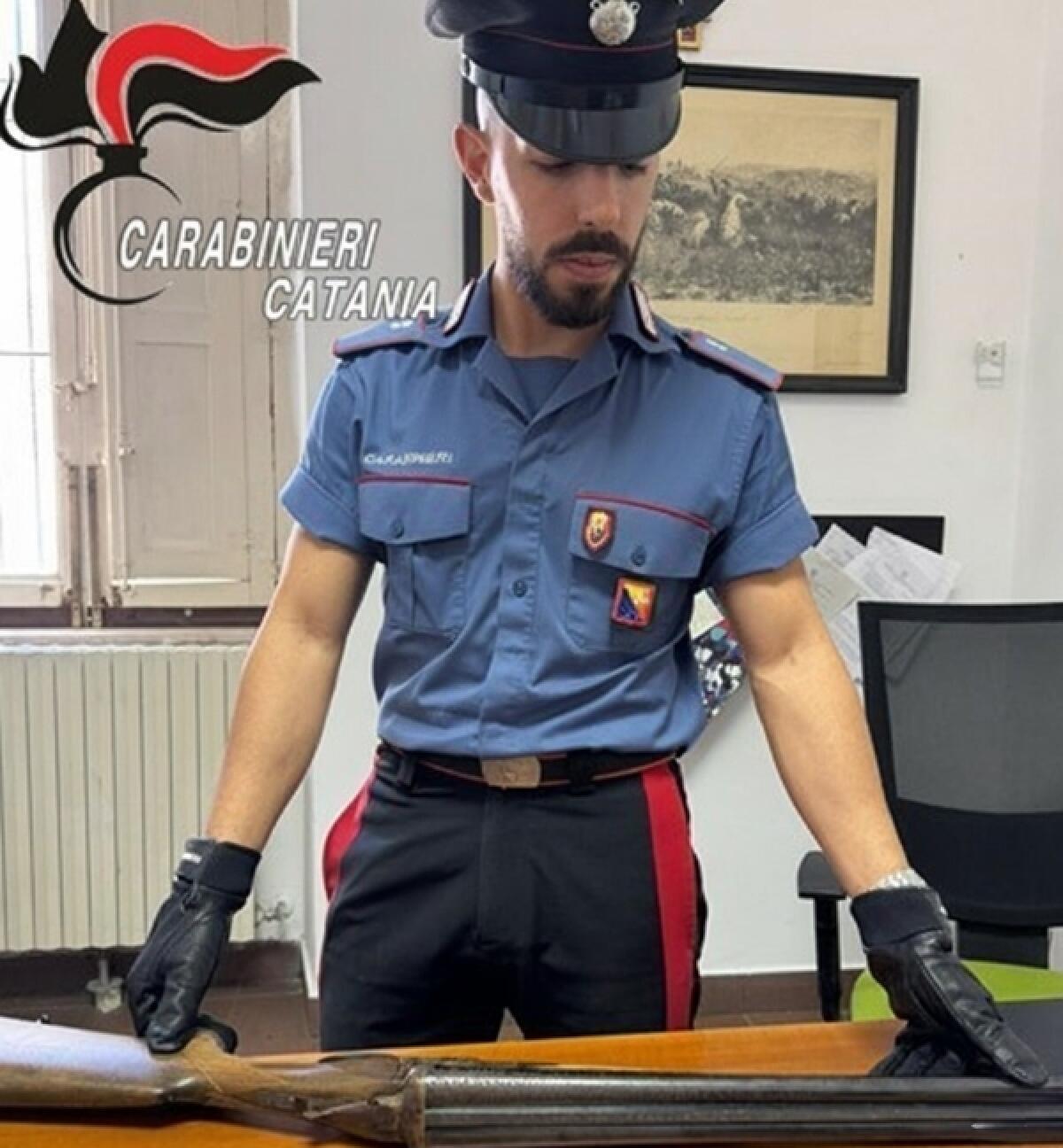 Ramacca: arrestato 40enne con un fucile clandestino, blitz dei Carabinieri nelle campagne - 