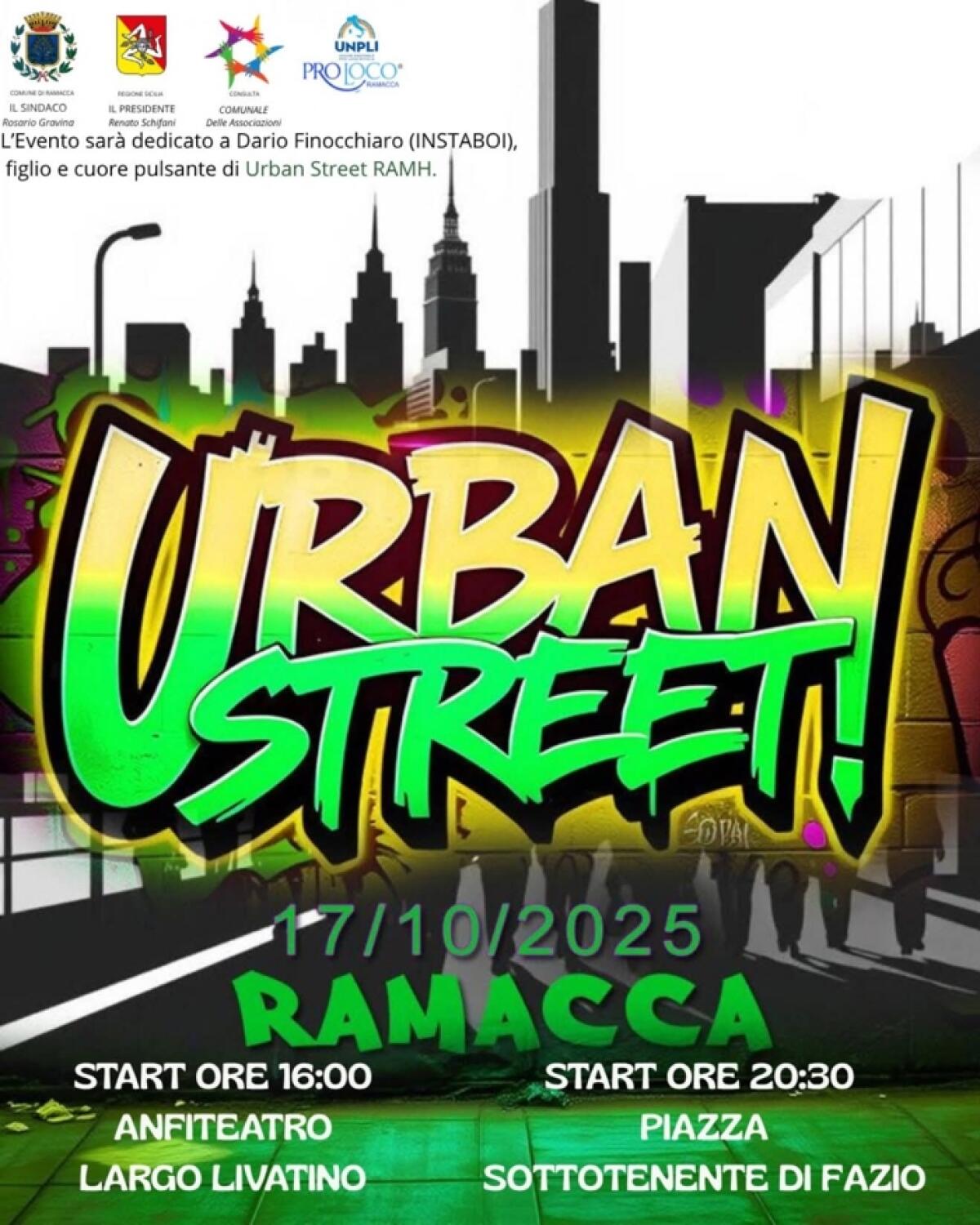 URBAN STREET – RAMH: l’energia della cultura urbana accende Ramacca - 