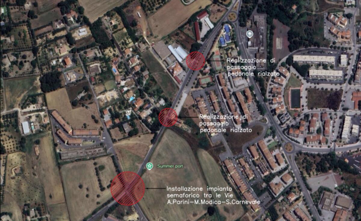 Caltagirone, al posto della rotatoria mai realizzata arriva un semaforo tra via Parini e via Modica - 