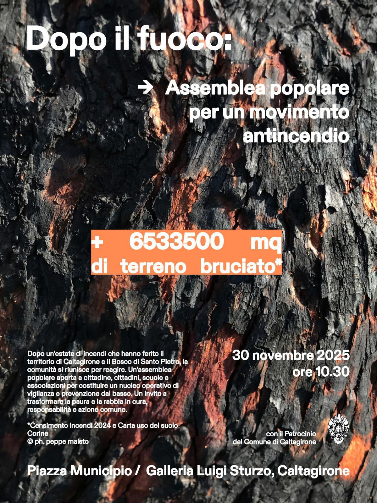 A Caltagirone nasce un movimento antincendio: il 30 novembre la prima assemblea popolare