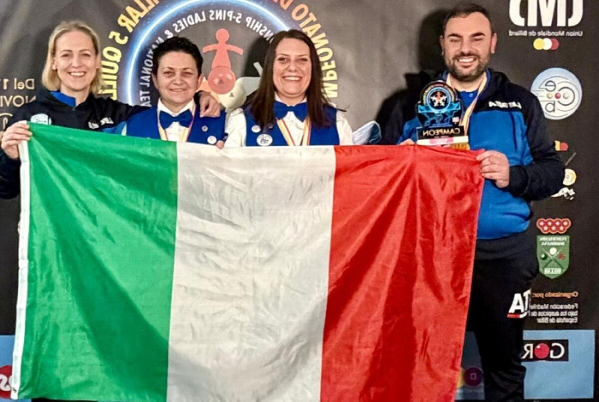 Biliardo, trionfo azzurro a Madrid: due ori mondiali per l’Italia, il CT calatino Angelo Contrafatto guida gli azzurri alla storia - 