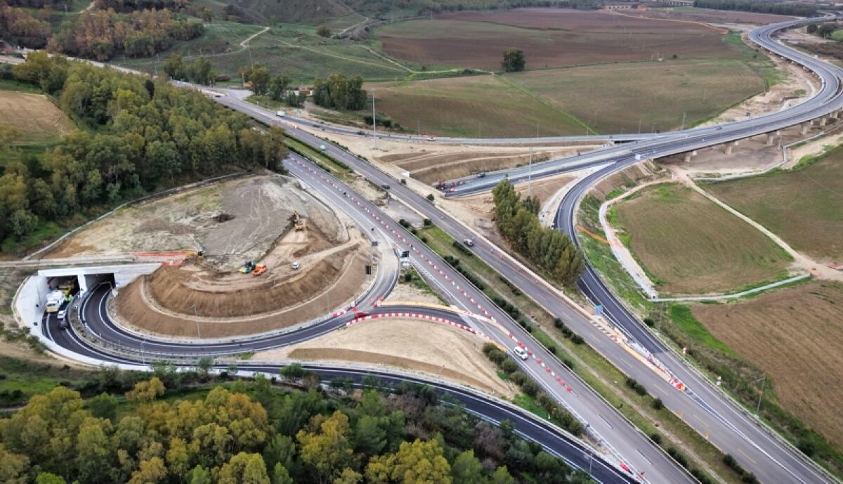 Viabilità: conclusi in anticipo i lavori di completamento del nuovo svincolo di Caltanissetta sull’autostrada A19 - 