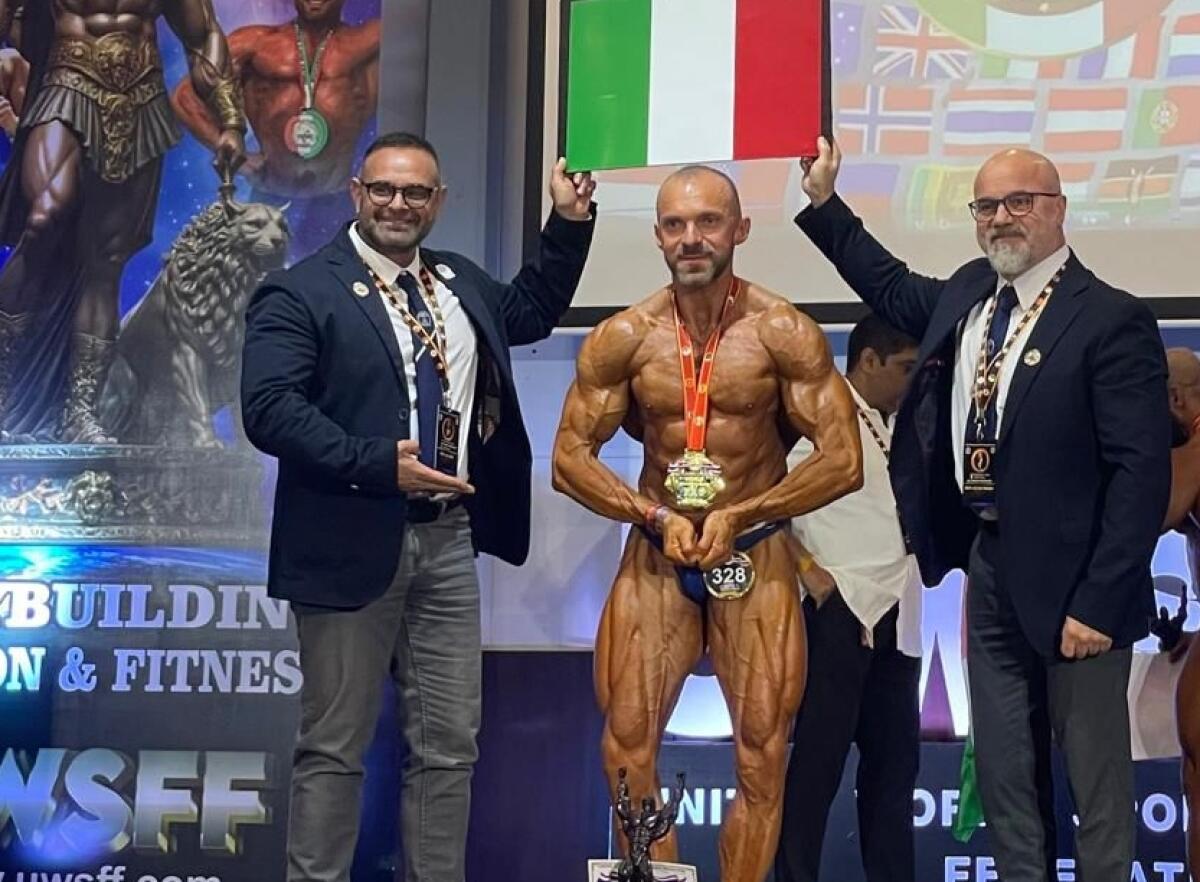 Bodybuilding: trionfo per il calatino Cucuzza, doppia medaglia ai Mondiali UWSFF in Thailandia con la squadra ICS - 