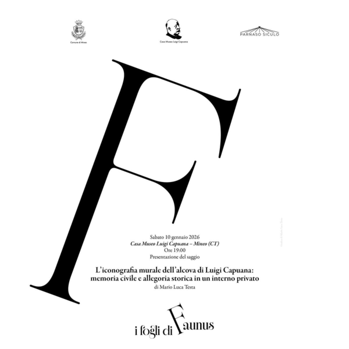 Mineo: l'Iconografia murale dell'alcova di Luigi Capuana, un viaggio nella storia privata e civile - 