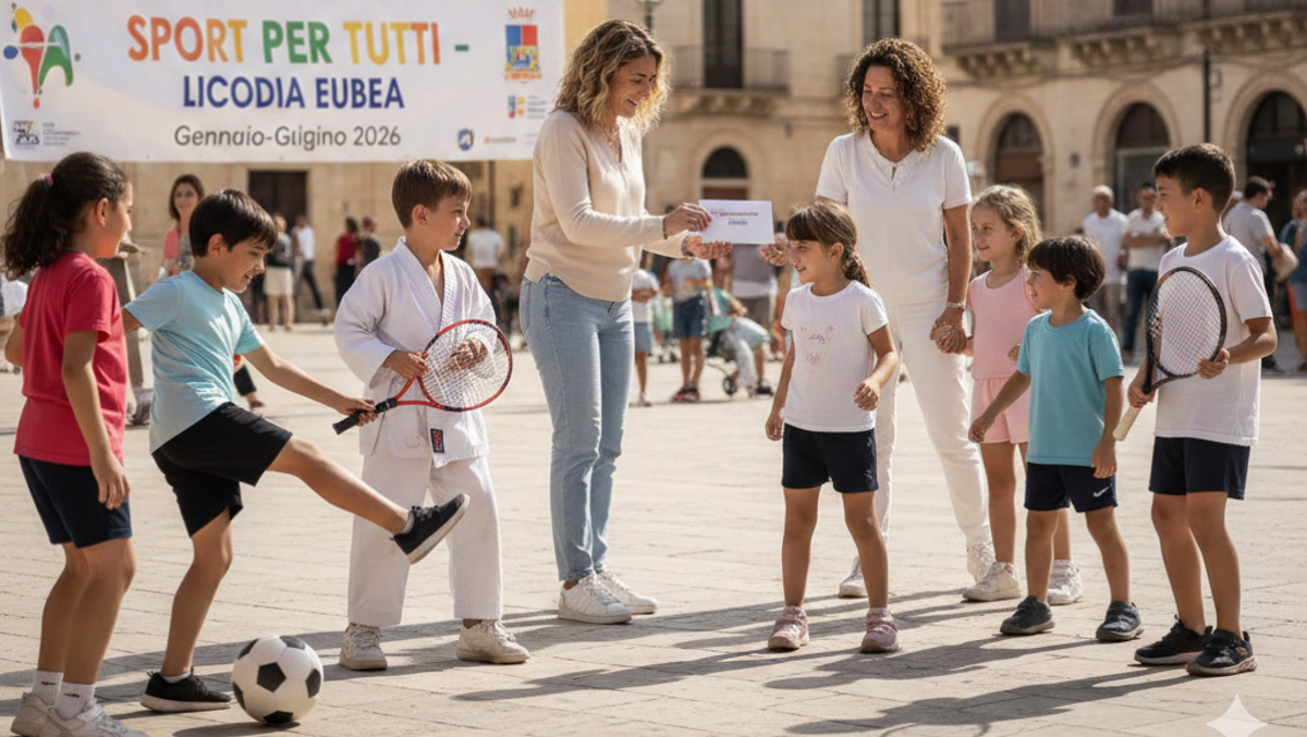 Sport per tutti: a Licodia Eubea arrivano i contributi per i minori - Immagine creata con A.I.