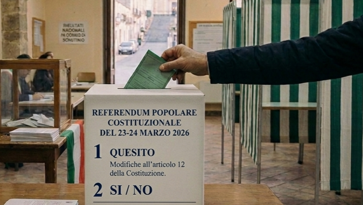 Referendum:vince il No, nel Calatino solo Mazzarrone dice Sì - Immagine realizzata con A.I.