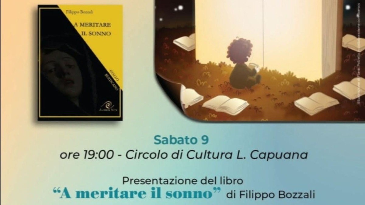Mineo: Filippo Bozzali presenta "A meritare il sonno - 