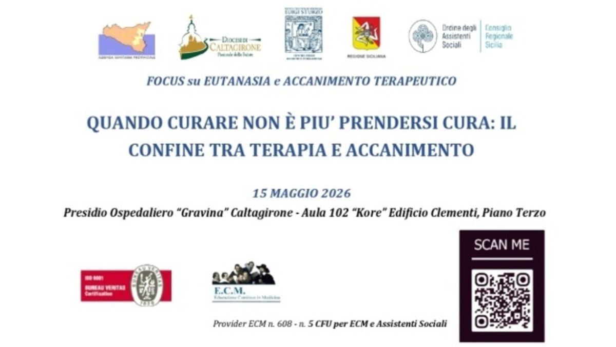 Eutanasia ed accanimento terapeutico. Se ne parla venerdì 15 maggio, al "Gravina" di Caltagirone - 