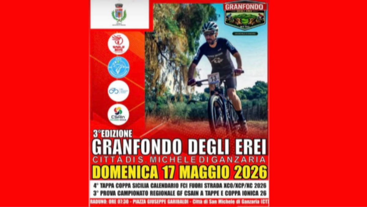 Domenica 17 Maggio, 3^ edizione della "Granfondo degli Erei" - 