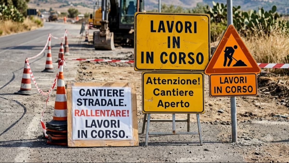 Viabilità nel Catanese: lavori su SP 38/III e SP 147 - Immagine generata con A.I.
