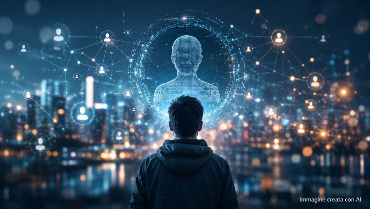 Identità digitale e reputazione nell’arena pubblica - Immagine generata con A.I.