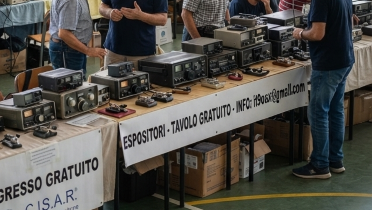 A Caltagirone la 4ª Mostra Mercato del Radioamatore - Immagine generata con A.I.