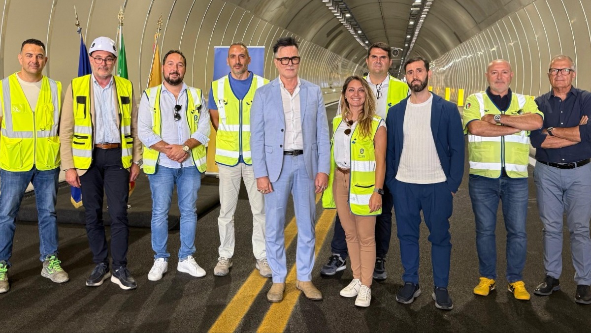 Viabilità: A19, sopralluogo tecnico Anas alla galleria Tremonzelli - 