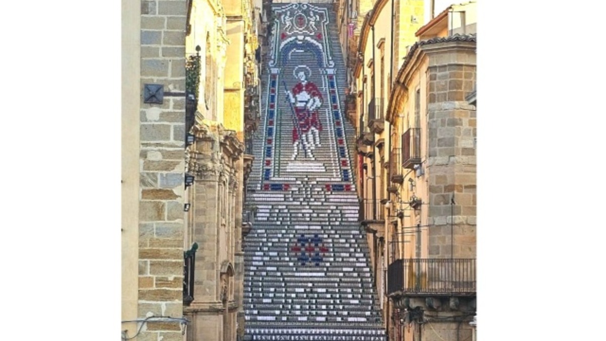Caltagirone. "Scala illuminata", ecco il disegno di stasera - 