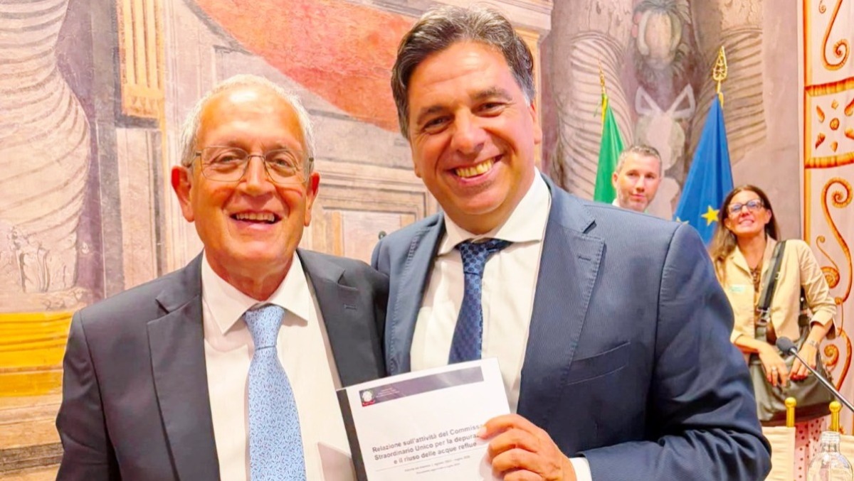 Roma. Il sen. Salvo Pogliese (FdI) oggi in conferenza stampa - 