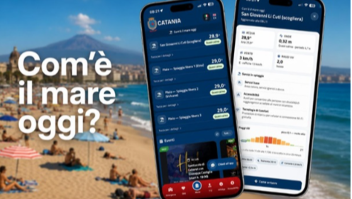 Ora c'è l'App del Comune di Catania “Com’è il mare oggi?”: - 
