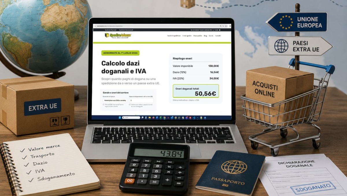 Dazi sui piccoli pacchi extra UE: il calcolatore gratuito - 