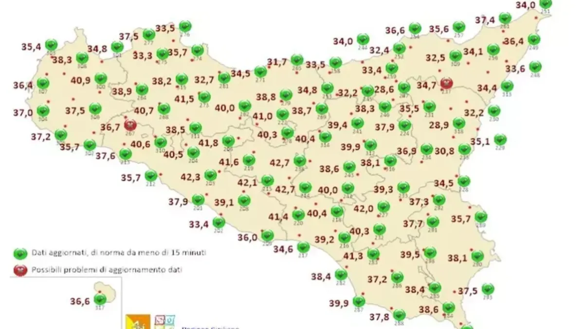 Meteo, temperature in forte rialzo: 39 gradi a Mineo - 