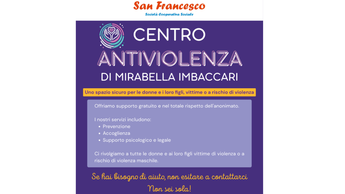 Mirabella Imbaccari: Centro "Antiviolenza" in via Matteotti 34 - 