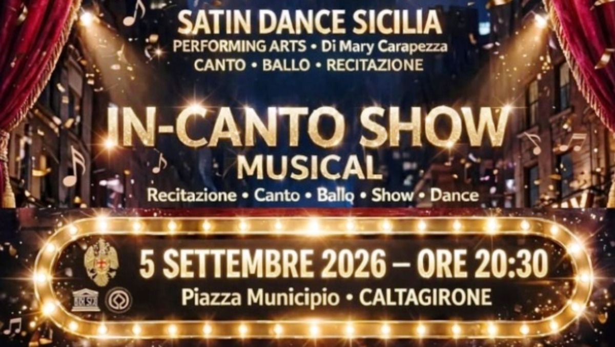 Caltagirone. 5 settembre, "In-Canto Show Musical" di Carapezza - 