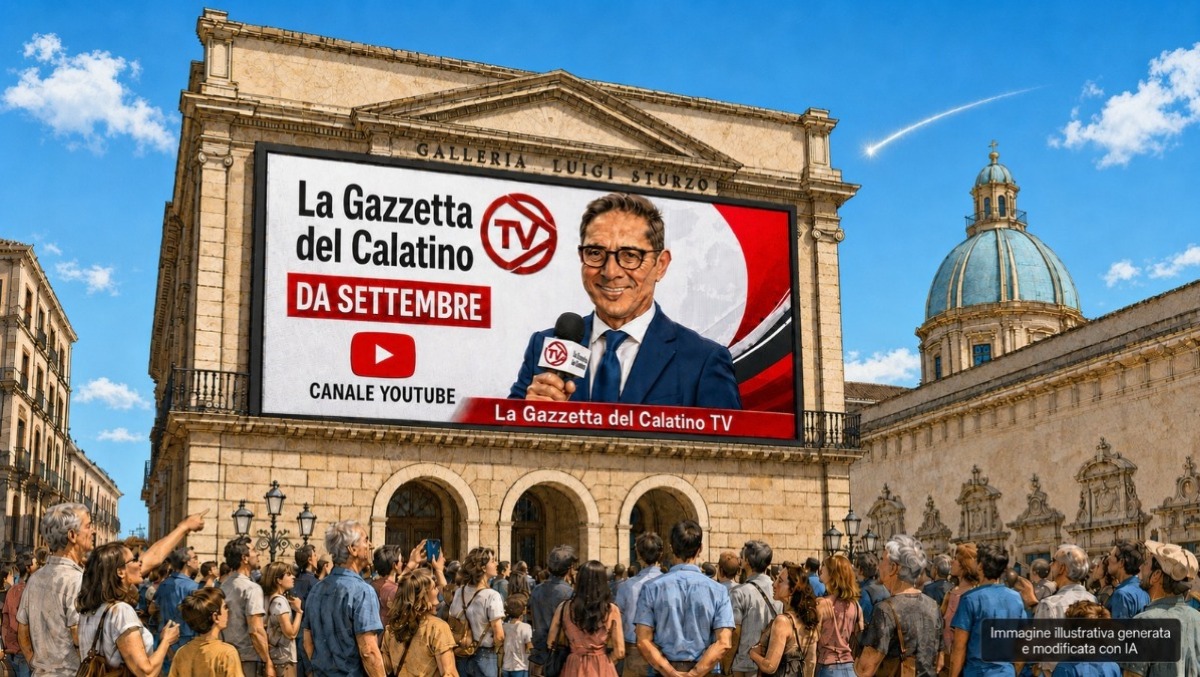 La Gazzetta del Calatino su YouTube: debutta la nuova web TV - Immagine generata con A.I.