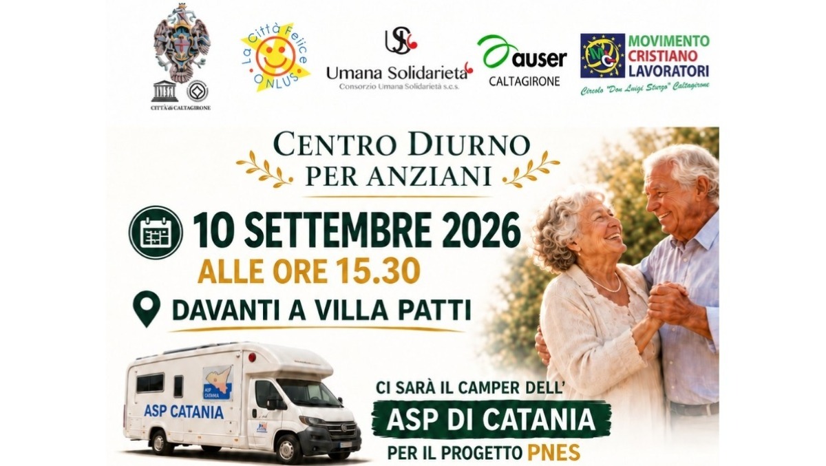 CALTAGIRONE. Centro Diurno per Anziani: oggi c'è il Camper dell'Asp - 