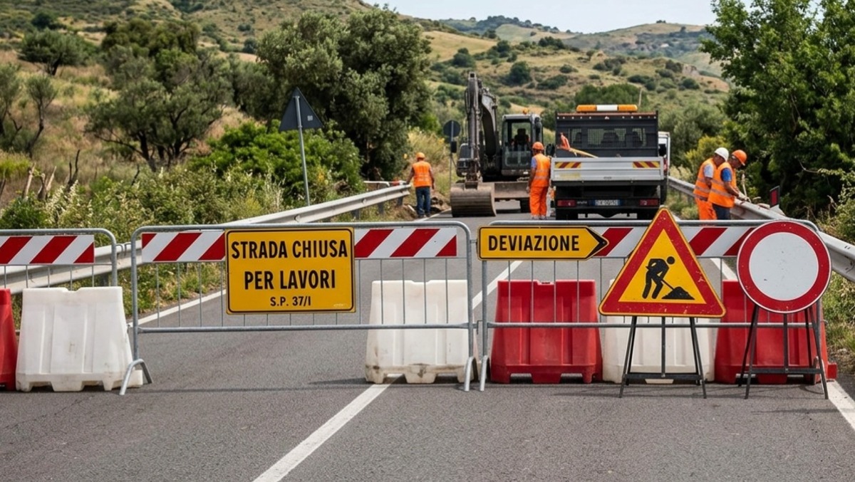 Lavori e sicurezza: modifiche alla viabilità provinciale - Immagine generata con A.I.