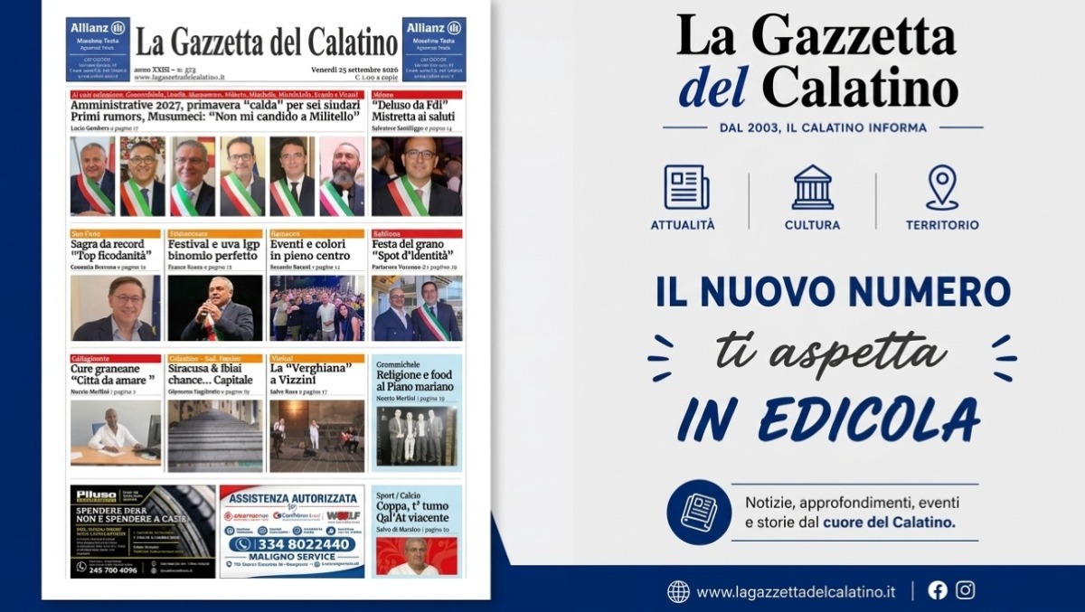La Gazzetta del Calatino, è in edicola il nuovo numero - 