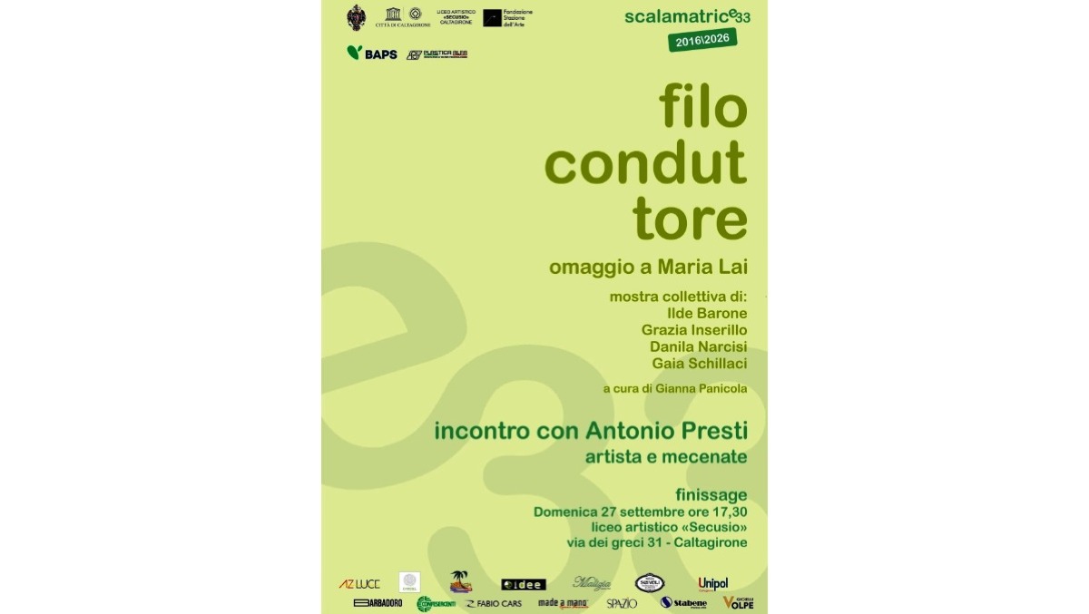 CALTAGIRONE. “Filo conduttore – Omaggio a Maria Lai”: domenica 27 - 
