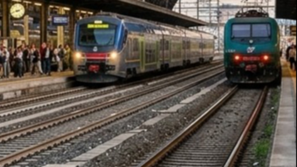 Lavori ferroviari: i pendolari chiedono l'hub a Fontanarossa - Immagine generata con A.I.