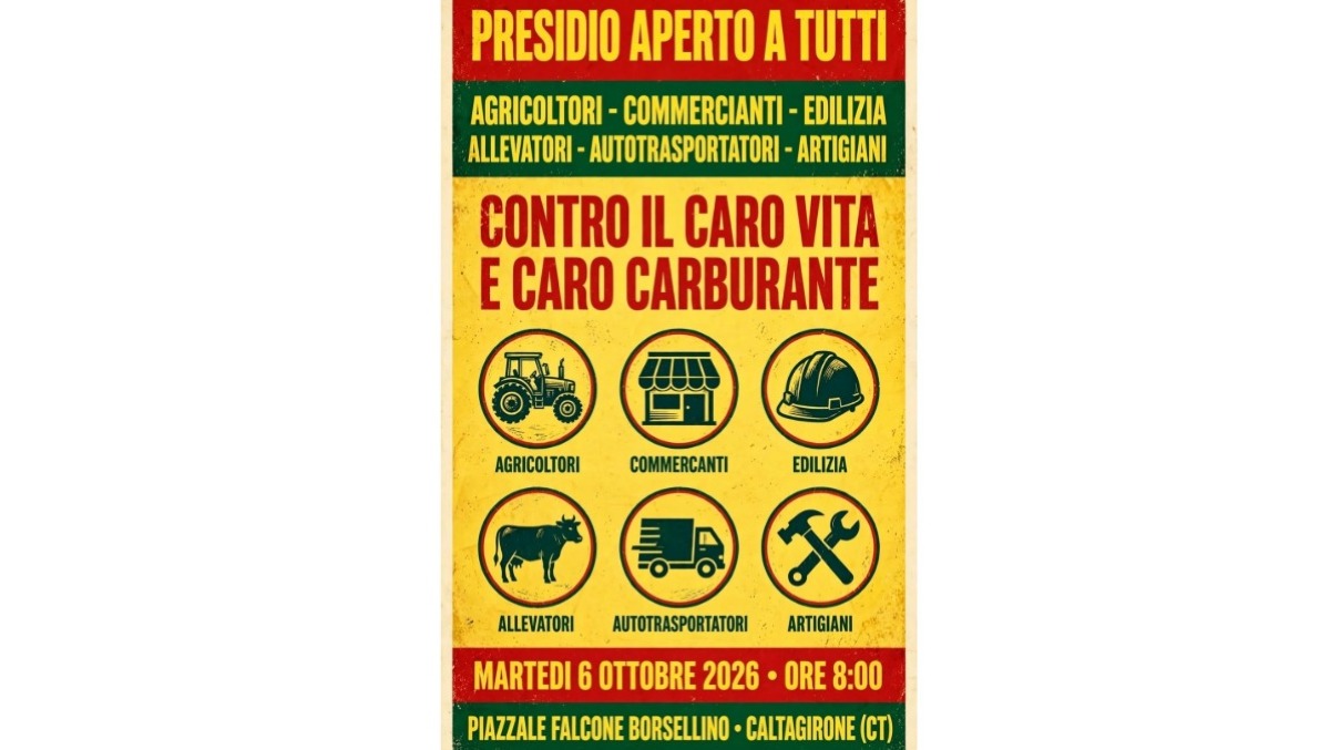 CALTAGIRONE. Oggi e domani, presidio per agricoltura in crisi