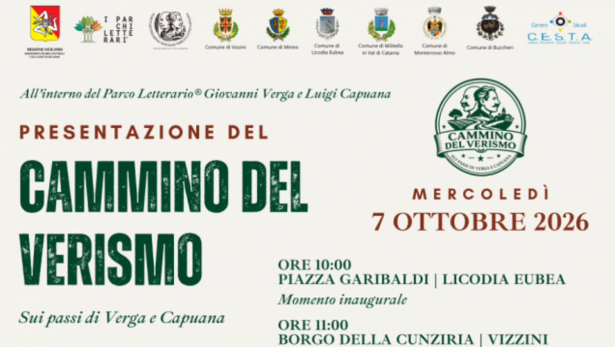 "Cammino del Verismo": nuovo itinerario sulle tracce di Verga e Capuana - 