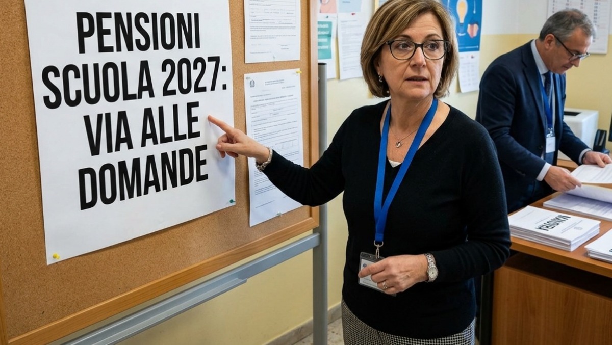 Pensioni scuola 2027: via alle domande, incognita Manovra - Immagine generata con A.I.
