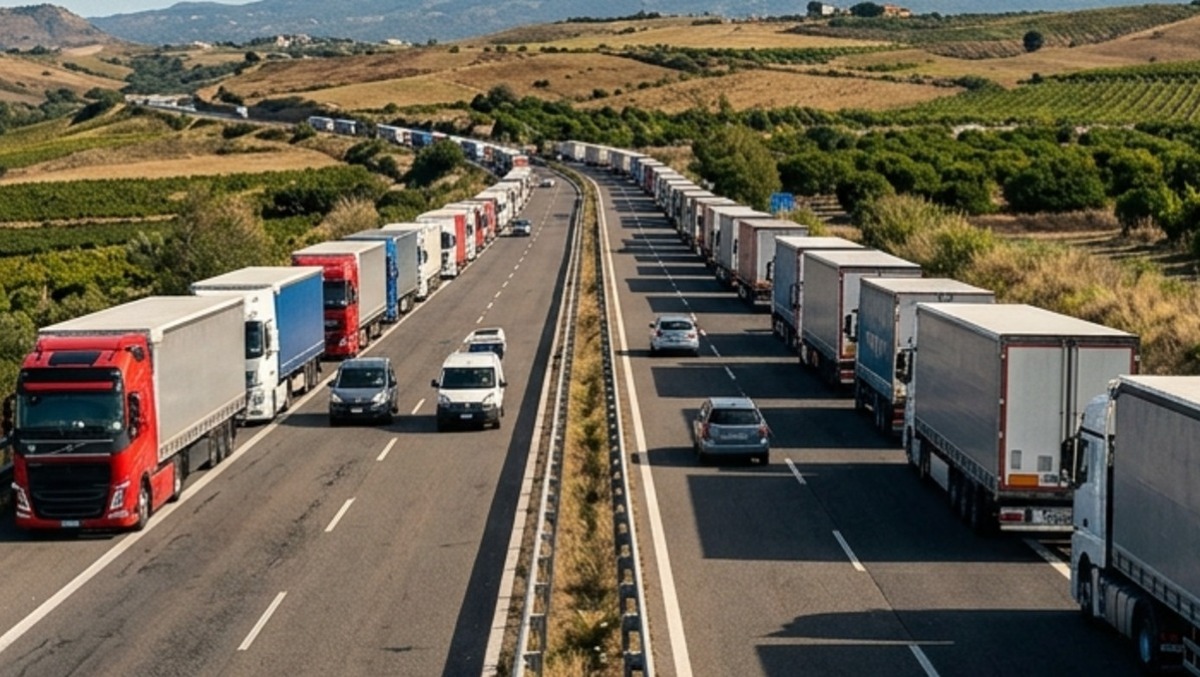 Confagricoltura Sicilia: "Fermo autotrasporto dannoso" - Immagine generata con A.I.